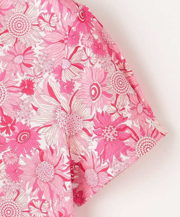 23区GOLF 【WOMEN】【UVケア/吸水速乾】スプリングフラワー柄 半袖ポロシャツ ピンク系5