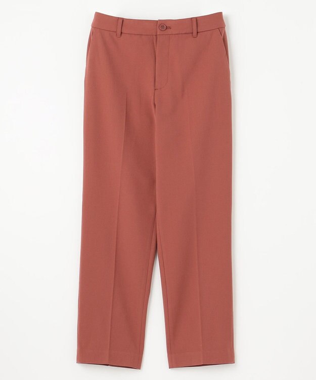 ANY 【ウエストゴム/リントラク加工/裏起毛/ストレッチ】シークレットウォーム　テーパードパンツ テラコッタ