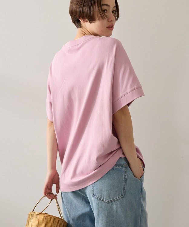 AMERICAN HOLIC 【接触冷感】スムースフレンチスリーブプルオーバー Pink