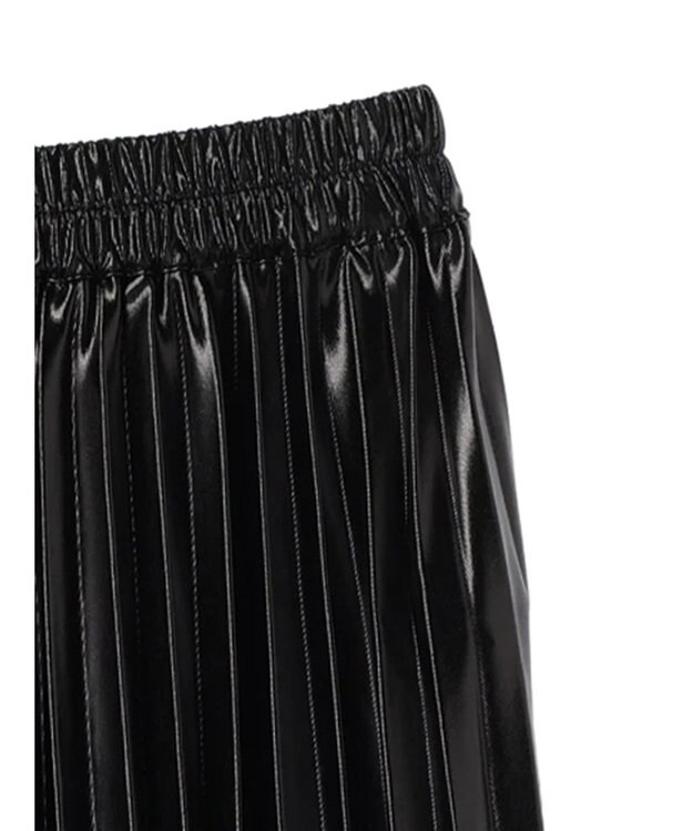 Green Parks ・ＥＬＥＮＣＡＲＥ　ＤＵＥ　メタリックプリーツスカート Black