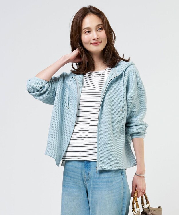 J.PRESS LADIES 【冷房対策に】ラッセルレース パーカー