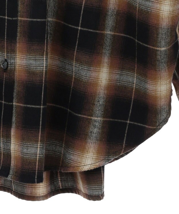 AMERICAN HOLIC バックタックチェックビエラシャツ Camel