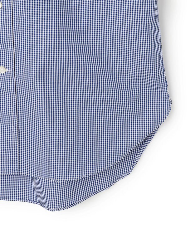 J.PRESS MEN 【PREMIUM PLEATS / 形態安定】ギンガムチェック ドレスシャツ / B.D. ネイビー系3