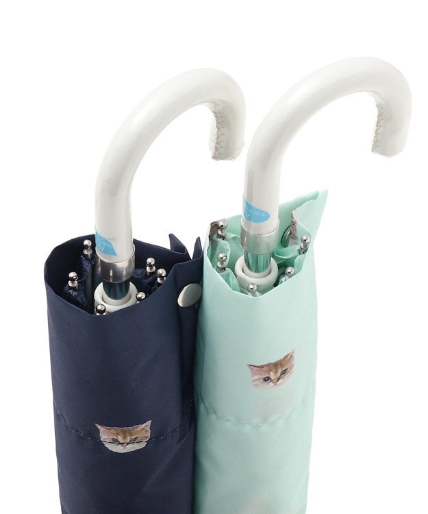 MOONBAT PAUL&JOE ACCESSOIRES(ポール＆ジョー アクセソワ) 折りたたみ傘 ヌネット ネイビーブルー