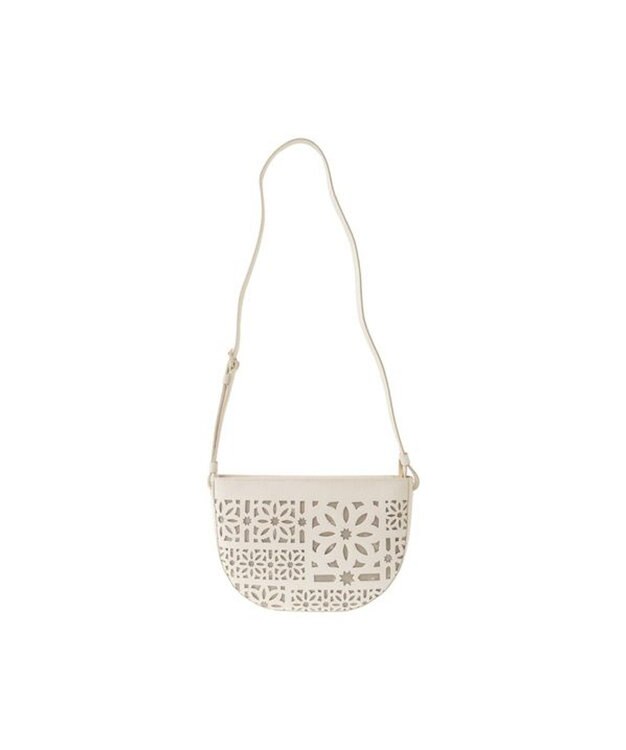 genten セイル カットワーク　ショルダーバッグ オフホワイト