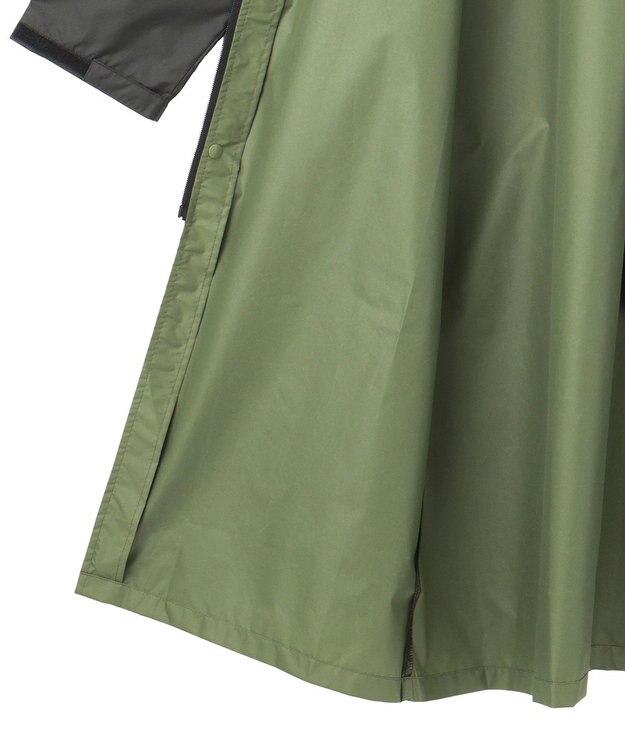 MOONBAT EDWIN(エドウィン) バイカラー  レインロングコート オリーブグリーン