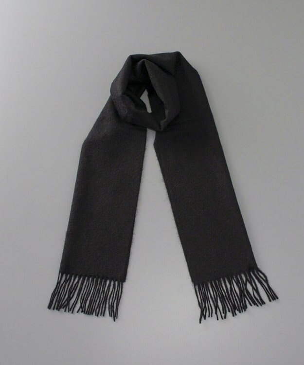 AURORA WEB限定  カシミヤ マフラー（幅30cm) ブラック