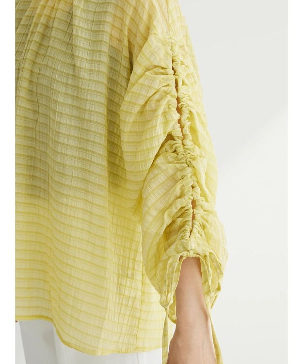 Green Parks ・ＥＬＥＮＣＡＲＥ　ＤＵＥ　バックリボンブラウス Yellow