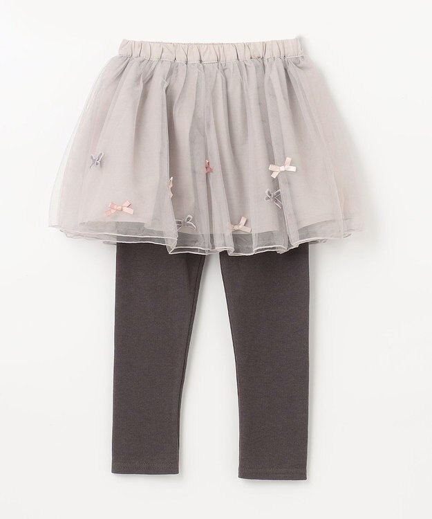 ANY KIDS チュールスカッツ ミルクティー×チャコール