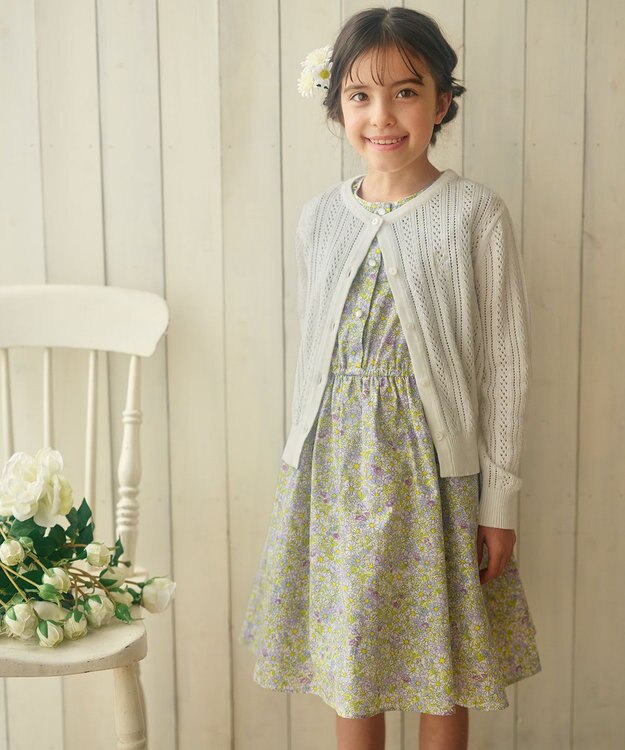 組曲 KIDS 【110-140cm】クラシック カーディガン オフホワイト系