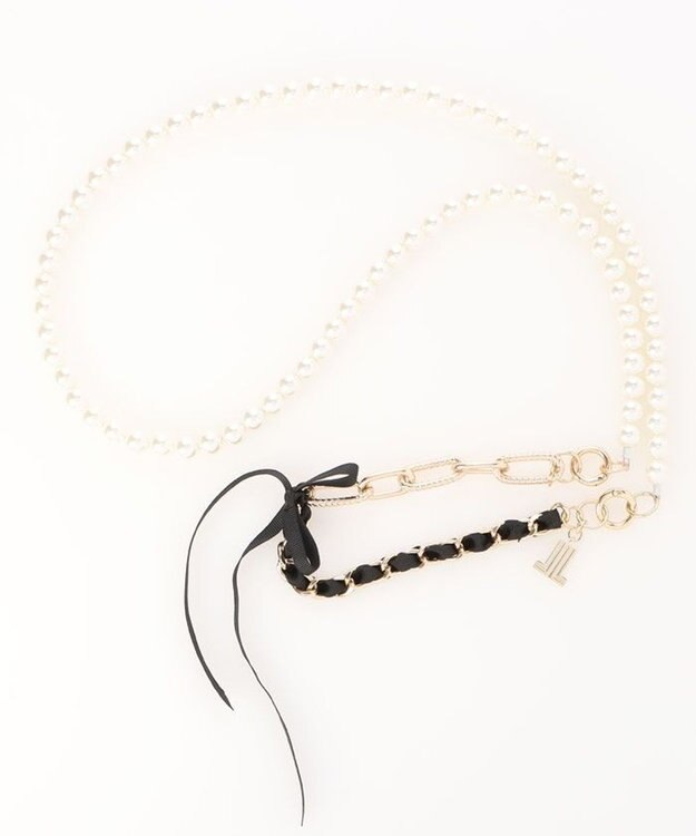 LANVIN en Bleu ジュエル スマホストラップ ブラック