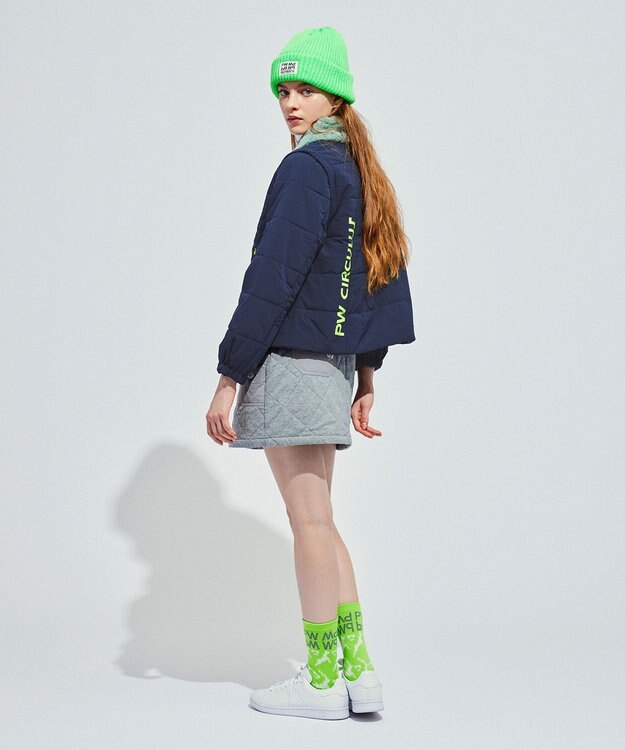 PW CIRCULUS 【ベスト / ブルゾン / 襟も外せる / WOMEN】3WAYデタッチャブルブルゾン ネイビー系