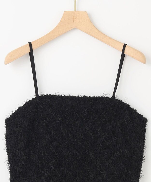 組曲 L フェザーチュール キャミソール ブラック系