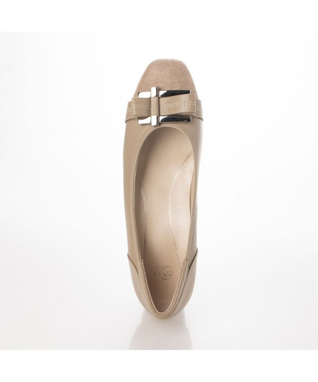 Riz raffinee <Riz raffinee>【3E】バックルリボンモチーフパンプス ベージュビー