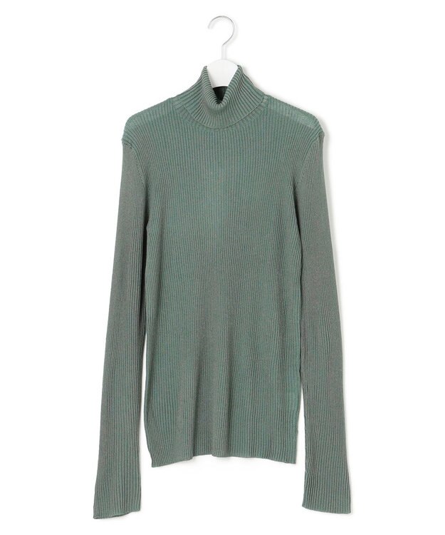 J.PRESS YORK STREET 【WOMEN】シアリブ タートルニット グリーン系