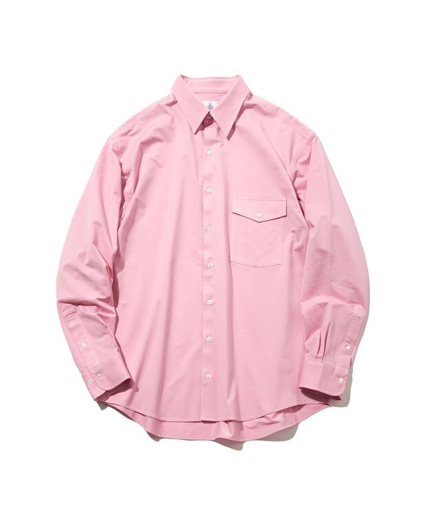 J.PRESS MEN 【J.PRESS ORIGINALS】KANEMASA 46G Jersey Pin Oxford Regular Collar Shirt / Japan Made ピンク系
