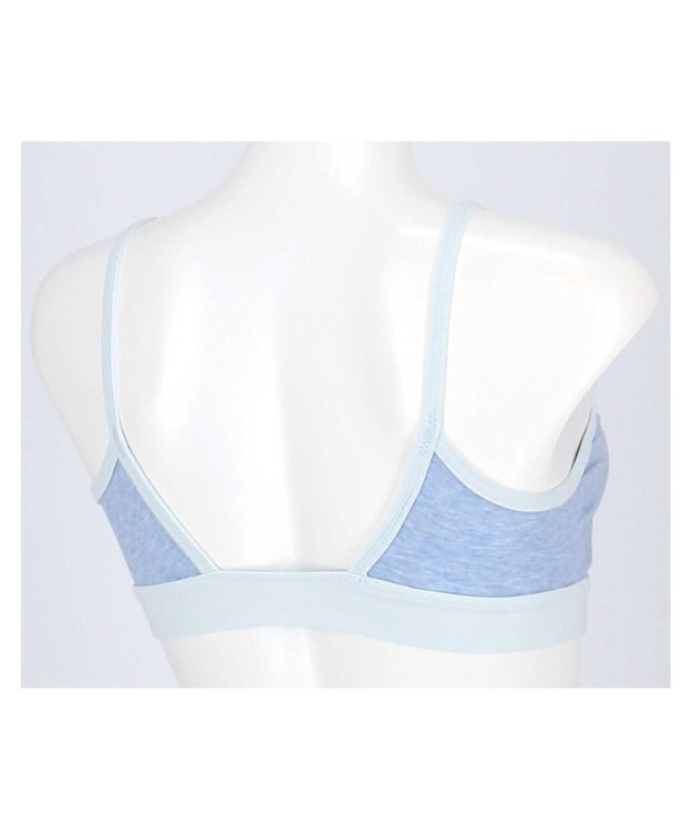 une nana cool 綿ベア天竺 カラーブロッキング ノンワイヤーブラジャー SX