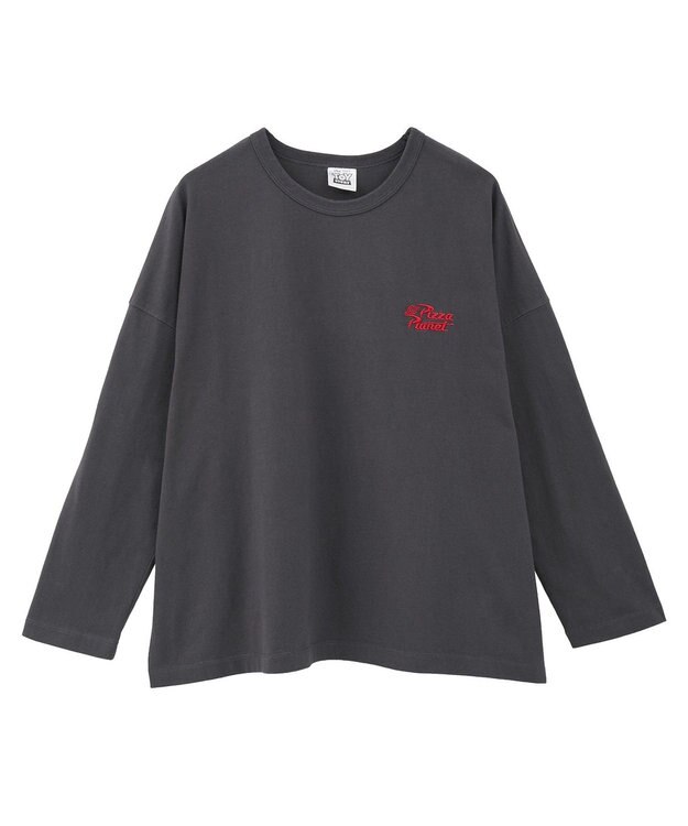 AMERICAN HOLIC Pizza Planet エイリアン/ロングTシャツ Charcoal Gray
