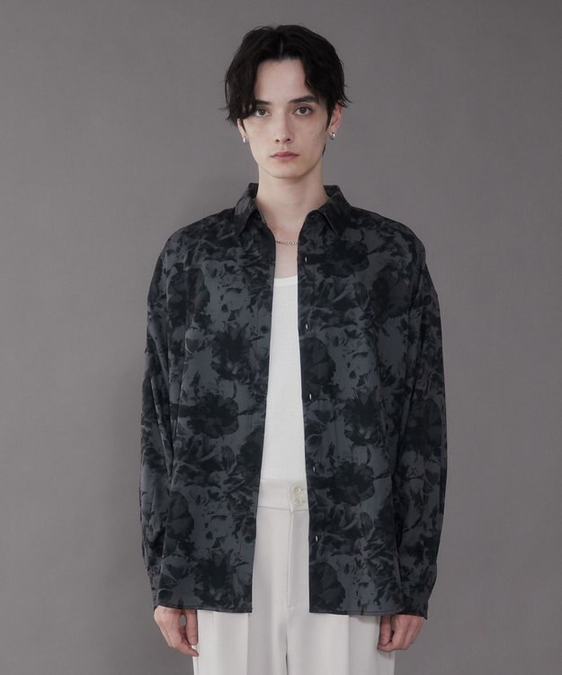 WEGO アムンゼンパターンBIGシャツ（LS） 柄2