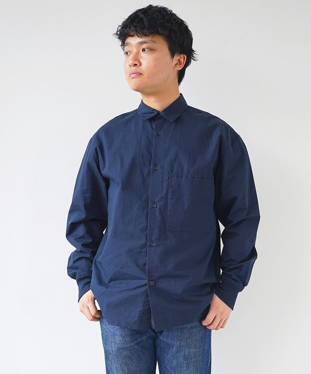 WHITE MAILS 【UNISEX】COTTON PAPER DUMP OVERSIZED シャツ コン