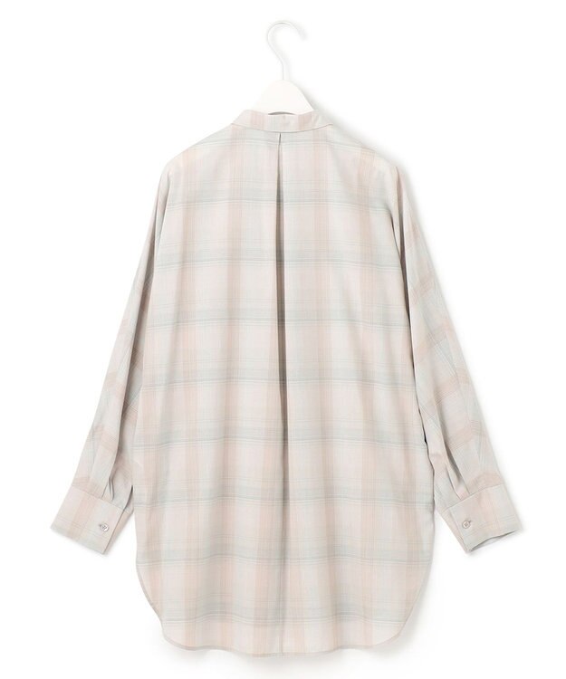ICB 【洗える】シアーチェック シャツ トープ系