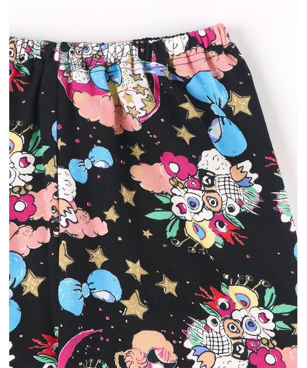 tsumori chisato SLEEP ツモリチサト パジャマ 綿100%(本体) あったか 長袖 長ズボン レディース UDW406 /ワコール ブラック