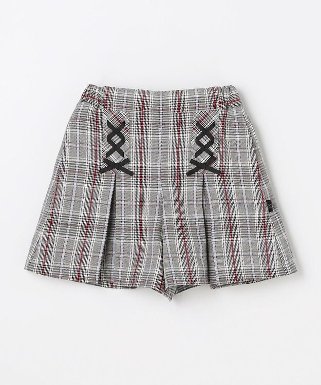 組曲 KIDS 【110-140㎝】グレンチェック キュロット モノトーン