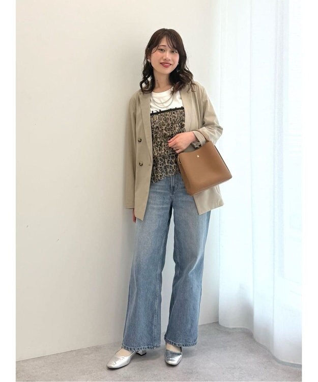 AMERICAN HOLIC ティアードチュールキャミソール Leopard