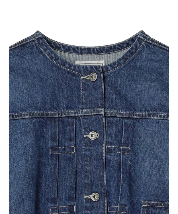 AMERICAN HOLIC ノーカラーデニムＧジャン Indigo