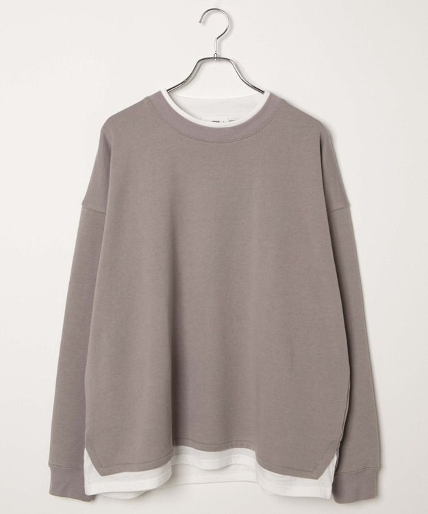 WEGO フェイクレイヤードプルオーバー ベージュ