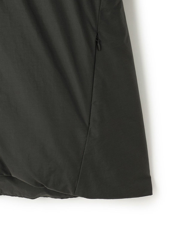 ICB 【WEB限定カラーあり・撥水加工】ADSダウン フーデットミドル丈コート チャコールグレー系