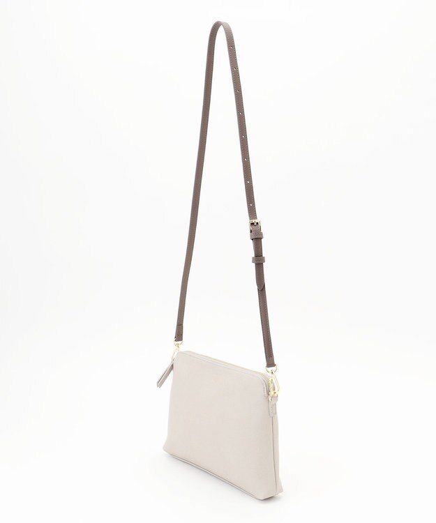 J.PRESS LADIES 【2点セット・A4サイズ収納可】MULTIトートバッグ ライトグレージュ×モカ系