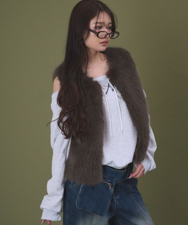 WEGO Fファーベスト ブラウン