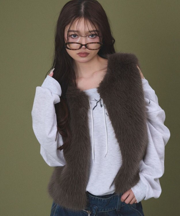 WEGO Fファーベスト ブラウン