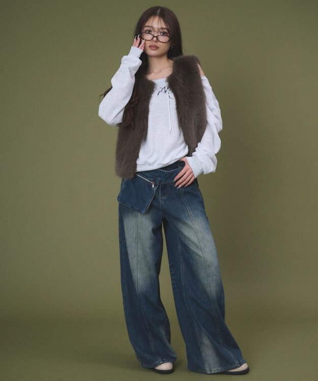 WEGO Fファーベスト ブラウン