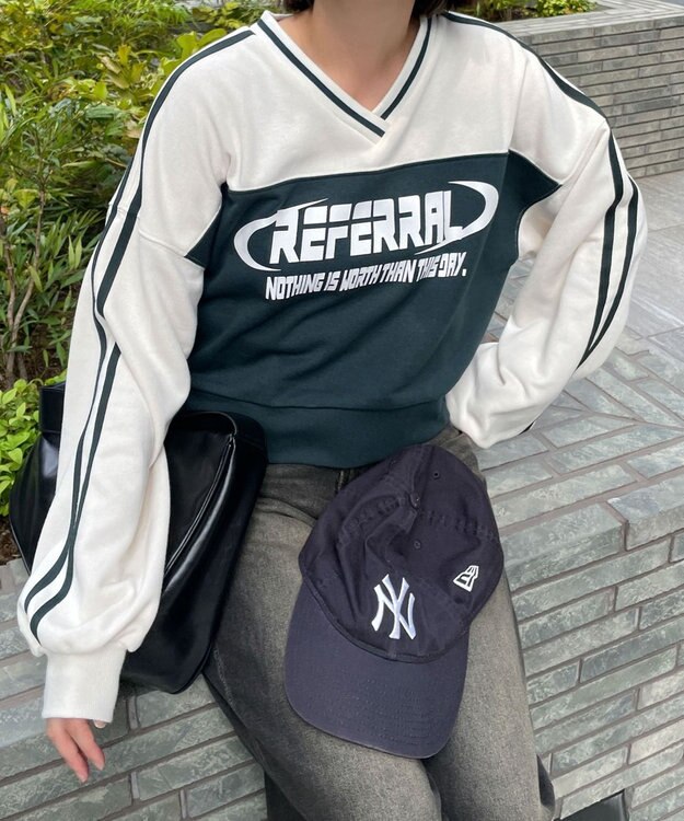 WEGO 切り替えショートスウェット グリーン