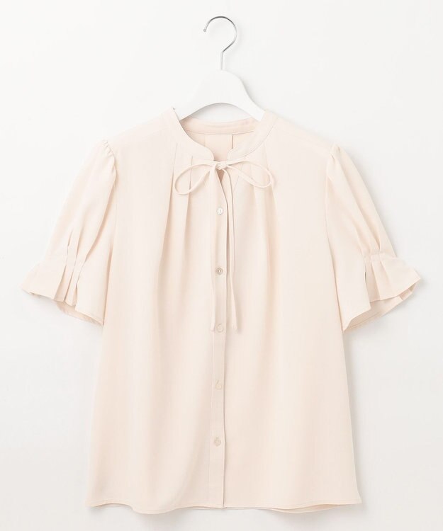 Feroux 【洗える】リボンスキッパー ブラウス アイボリー系