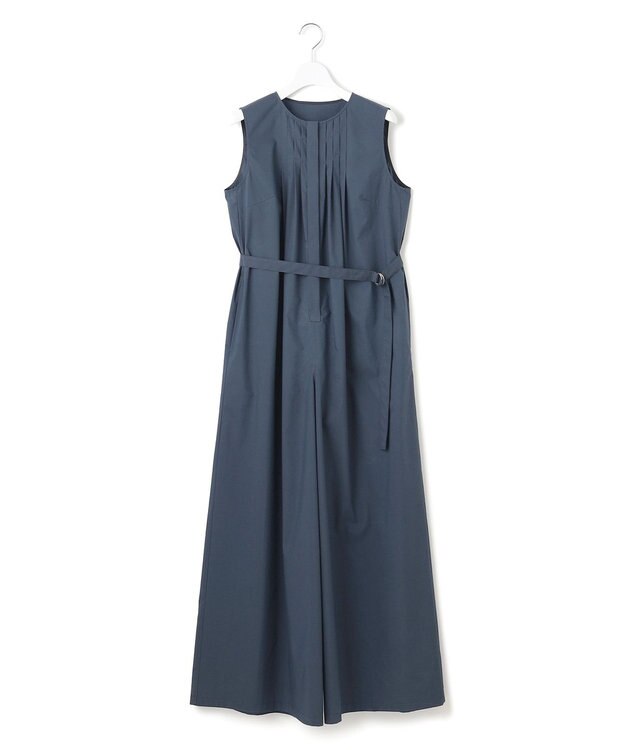 23区 【撥水性/接触冷感/洗える】ストレッチタイプライター オールインワン ダークグリーン系