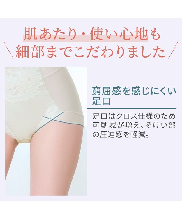 BRADELIS New York 【BRADELIS NewYork peace】ナチュラルフィット綿混ショーツ25 補正 補整下着 吸汗速乾 接触冷感で快適 シアーグレージュ