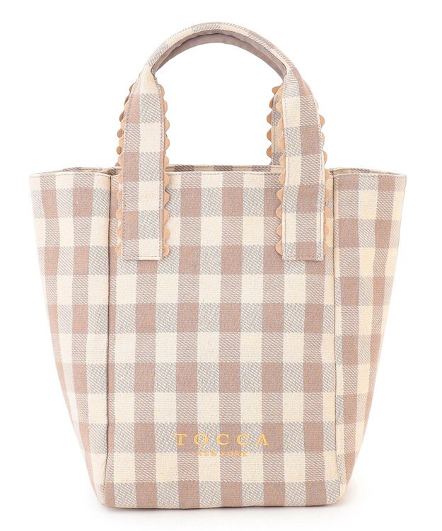TOCCA 【WEB＆一部店舗限定】WAVES HANDLE TOTE トートバッグ ベージュ系1