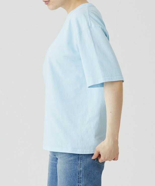 caqu caqu x GoodOn roundneck S/Stee  シンプルゆったりフィットの半袖Tシャツ R.saxe
