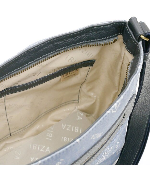 IBIZA アスール　ロゴデニム　ショルダーバッグ 水色