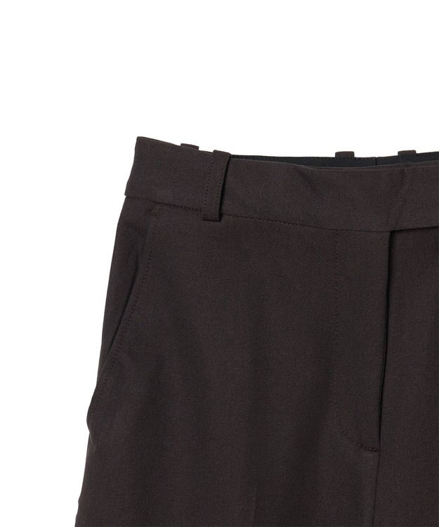 JOSEPH ギャバジンストレッチ ワイドレッグトラウザーズ YUKIO Cocoa