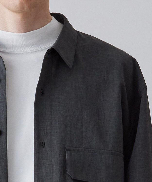 UNFILO MENS TENNEN TOUCH シャツアウター[23年春夏商品] グレー