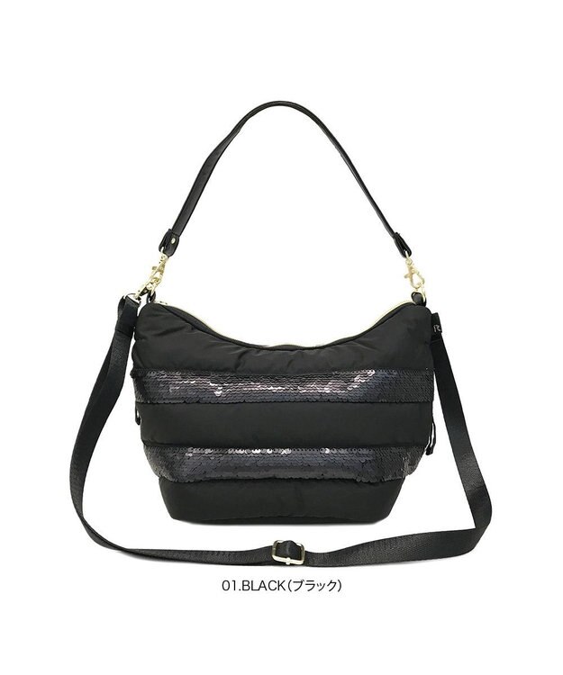 ROOTOTE 1978【スパンコール】/ LT.ベビールーフェザー.spangle-A 01：ブラック