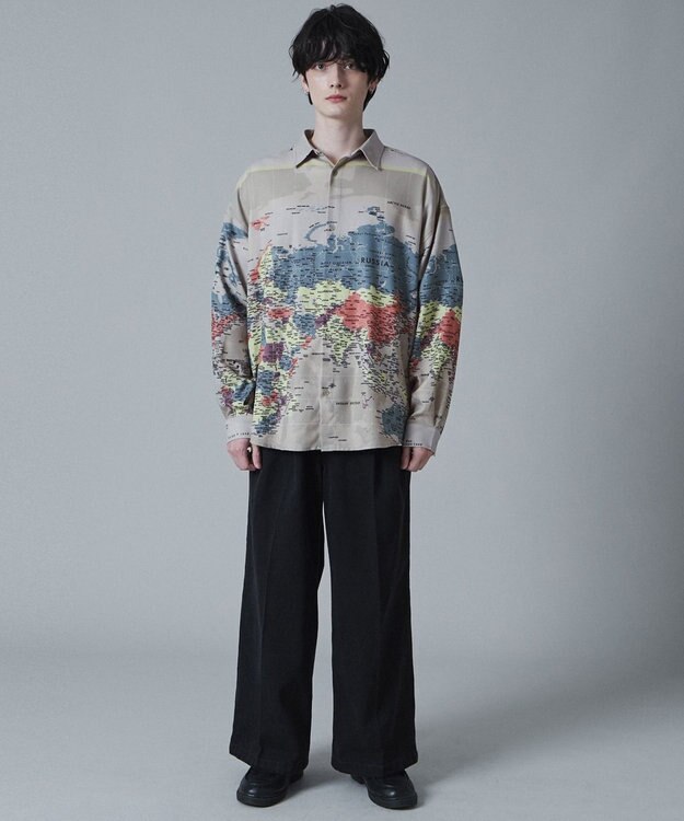 WEGO アムンゼンパターンBIGシャツ 柄3