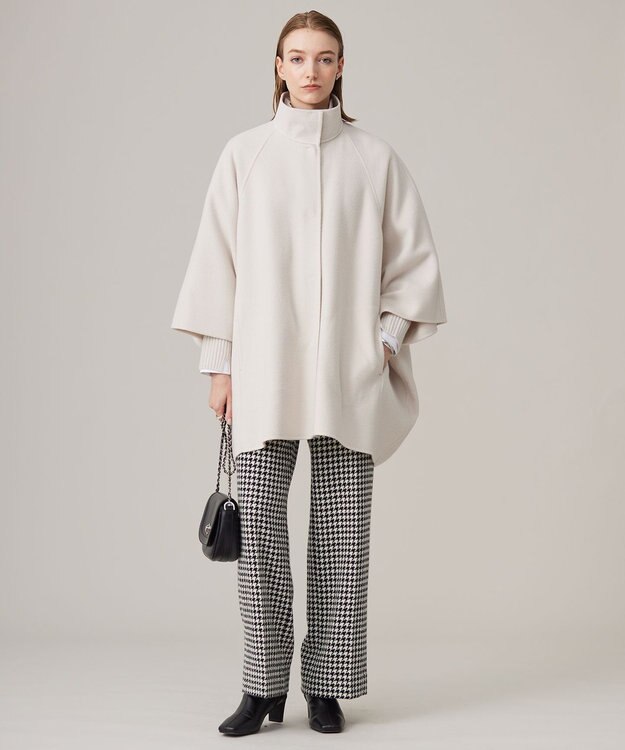 ICB WoolRever ポンチョコート トープ系