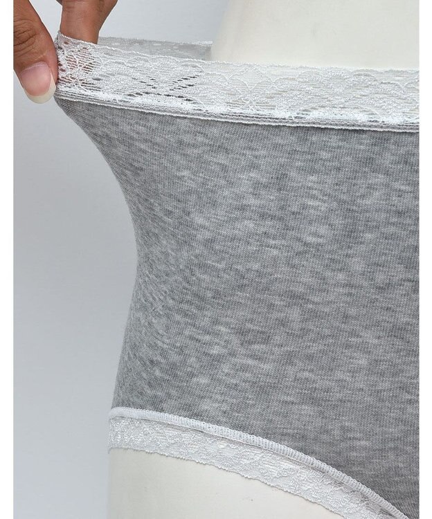 WACOAL 【ディアヒップ】 ショーツ はきこみ丈ふかめ 綿混(身生地) ヒップを包みこむフィット感 やさしいはきごこち PPA177 /ワコール グレー