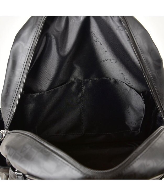 LA BAGAGERIE モノグラムデイリーバックパック ブラック