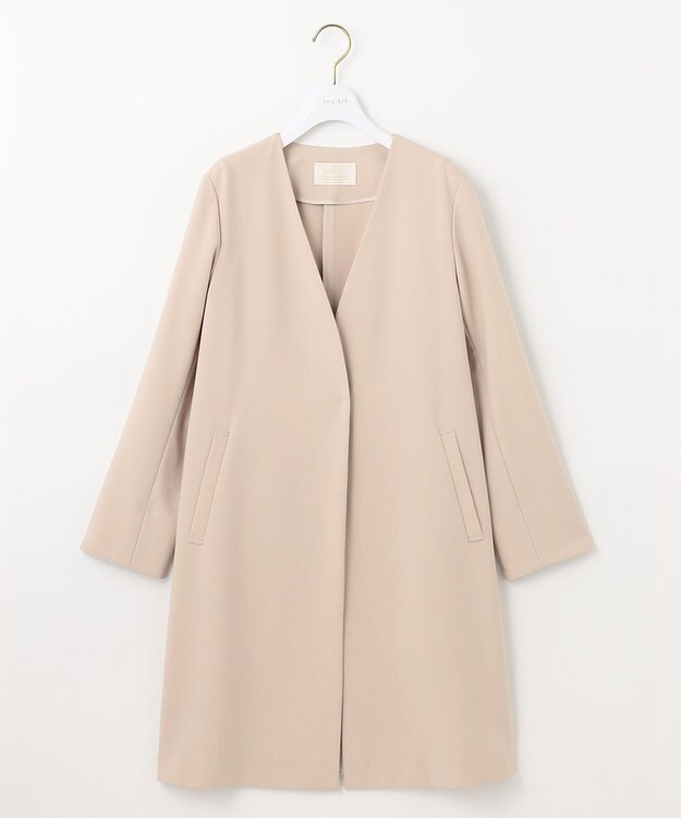 ANY SIS カラーレスライト コート ライトベージュ